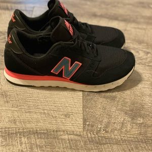 New Balance 311 Black w/ pink and metallic green “N”